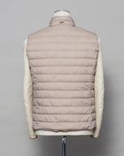 In-Tech™ Alternative Down Light insulation Water repellent Breathable External layer 100% Polyamide Internal padding 100% Polyester  Light insulation PC001ULE 19288 Color: 1985 / Cream Made in Romania Herno In-Tech™ Alternative Down waistcoat. Very versatile outerwear piece that works just as good on both spring and fall or when ever it is a bit chilly.