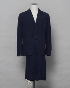 Altea Unconstructed Lightweight Shirt Jacket / Navy Article: 2352012 Color: Navy / 01 64% Lyocell 33% Cotton 3% Elastan Made in Italy Please Note: Jacket and Pants are sold separately. Matching pants you can find HERE