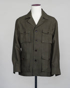 Model: Gaiola Art. Via Sahariana 330TP Color: 439 100% Linen Avino Sahariana / Olive Green Overshirt