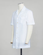Avino Short Sleeve Camp Collar Shirt / White