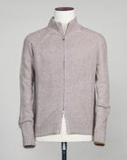 Raglan Sleeves Article: 13135 / 18626 Composition: 68% Linen 32% Cotton Color: Sand / 120 Made in Italy Gran Sasso Linen & Cotton Full-Zip Cardigan / Sand