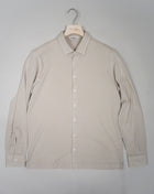 Article: 60114 / 66607 Color: Light Beige / 030 Composition: 100% Cotton Vintage Wash Made in Italy Gran Sasso Vintage Cotton Jersey Shirt / Light Beige