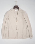 Altea Unconstructed Lightweight Shirt Jacket / Beige Article: 2352012 Color: Beige / 32 64% Lyocell 33% Cotton 3% Elastan Made in Italy