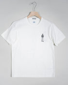 Crew neck T-shirt in a releaxed fit, featuring a graphic British Sailor print on both the front and the reverse. Crafted from mercerized cotton jersey for a reinforced fit that responds more intensely to the garment dyeing process, for an increased chromatic depth throughout the piece.  TS155A6499W Col 103 White 