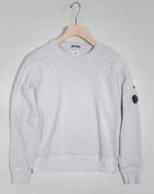 Art. SS136A 5398R Col. Flint Gray / 936 Light Gray C.P. Company Cotton Fleece Resist Dyed Sweatshirt / Flint Grey 