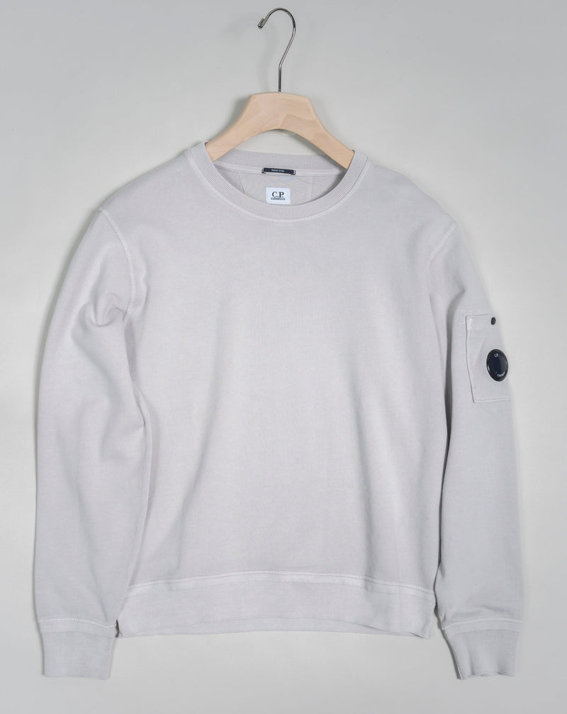 Art. SS136A 5398R Col. Flint Gray / 936 Light Gray C.P. Company Cotton Fleece Resist Dyed Sweatshirt / Flint Grey 