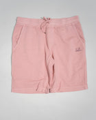 Art. 14CMSB139B 005398R Col 509 Pale Mauve / Pale Pink C.P. Company Cotton Fleece Resist Dyed Shorts / Pale Mauve