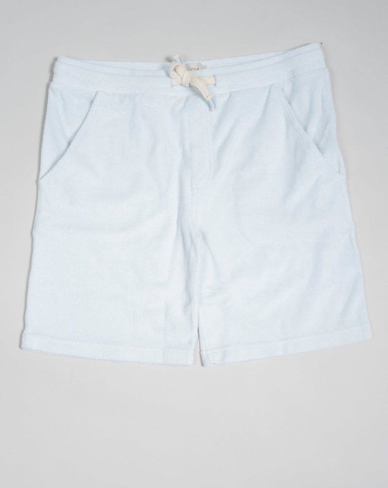 Altea Sponge Shorts / White Drawstring shorts made of terry cloth, aka towel cloth, for summer leisure. Beach chic at it´s best. Article: 2353204 Color: 27 / White Composition: 100% Cotton