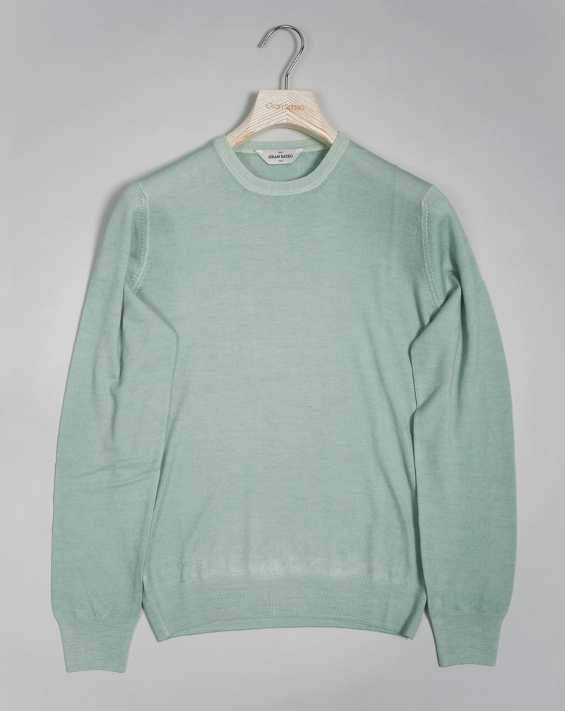 100% Merino wool Vintage wash / Garment Dyed Crew neck Art. 57167 28412 Col. 310 Made in Italy
