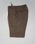 Article: 323118 Model: Wimbledons Color: Brown / 46 Composition: 100% Linen Briglia Linen Drawstring Trousers / Brown