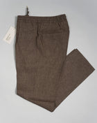 Article: 323118 Model: Wimbledons Color: Brown / 46 Composition: 100% Linen Briglia Linen Drawstring Trousers / Brown