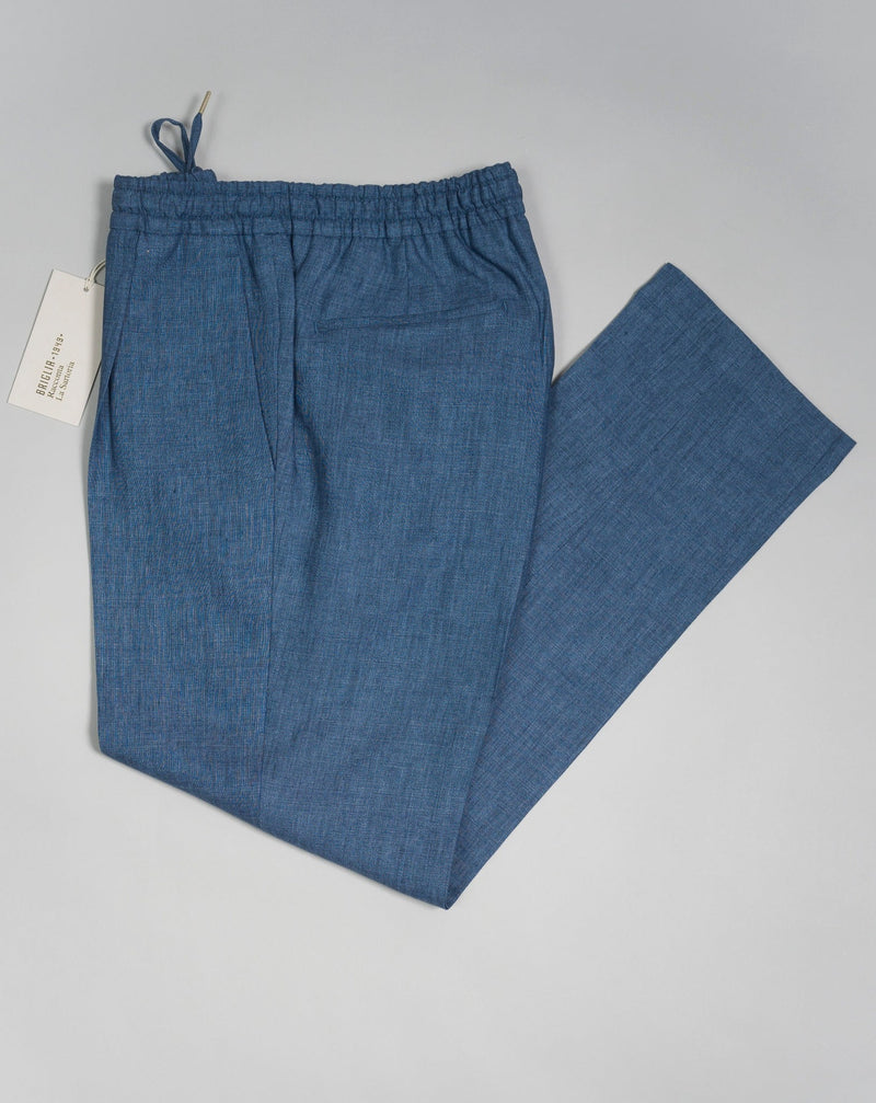 Article: 323118 Model: Wimbledons Color: 61 / Light Blue Composition: 100% Linen Made in Naples, Italy