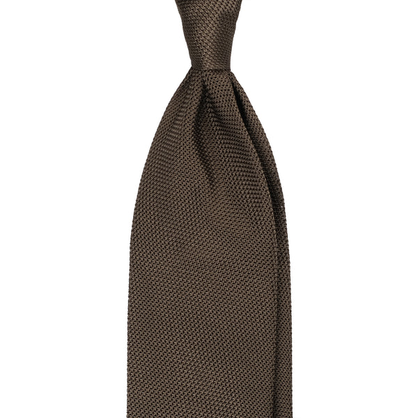 Viola Milano Grenadine Garza Fina Unlined Tie / Army Green