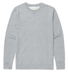 Sunspel Loopback Cotton Sweatshirt / Grey Melange