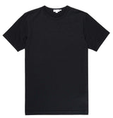 Classic Sunspel t-shirt.  100% cotton Made in England Col. Black Sunspel Crew Neck T-Shirt / Black