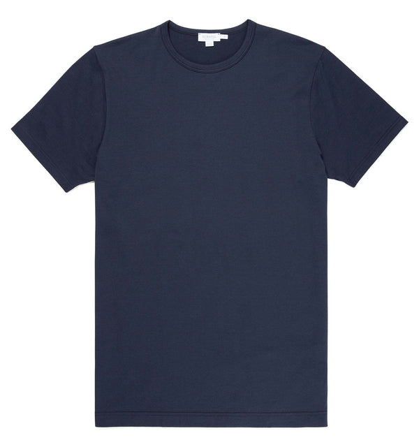 Sunspel Crew Neck T-Shirt / Navy